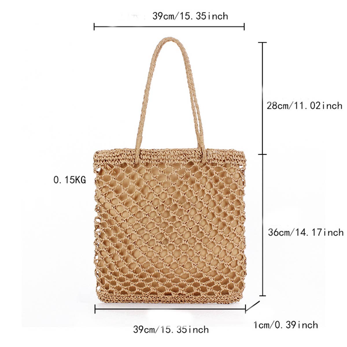 TRAVEL HOLLOW HANDMADE SHOULDER STRAW BAG_CWAB2025