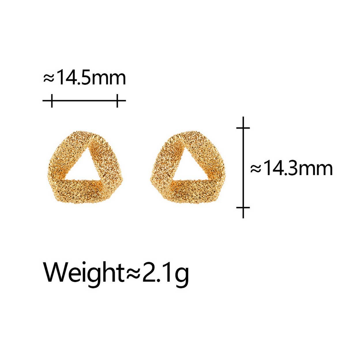 WOMEN'S HOLLOW STARRY SKY TRIANGLE EARRINGS