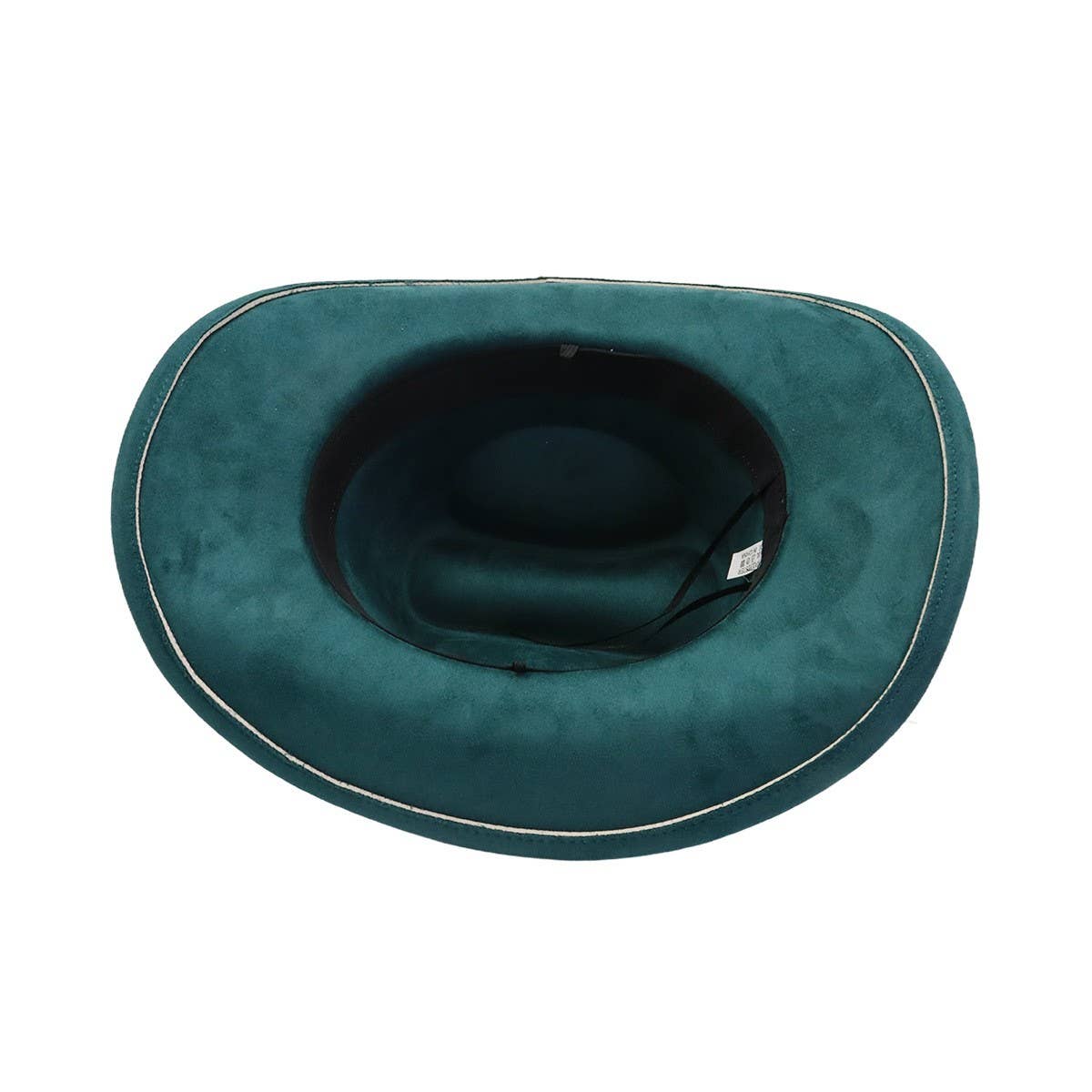 Suede Western Cowboy Fedora Hat Ethnic Style_CWAH04486