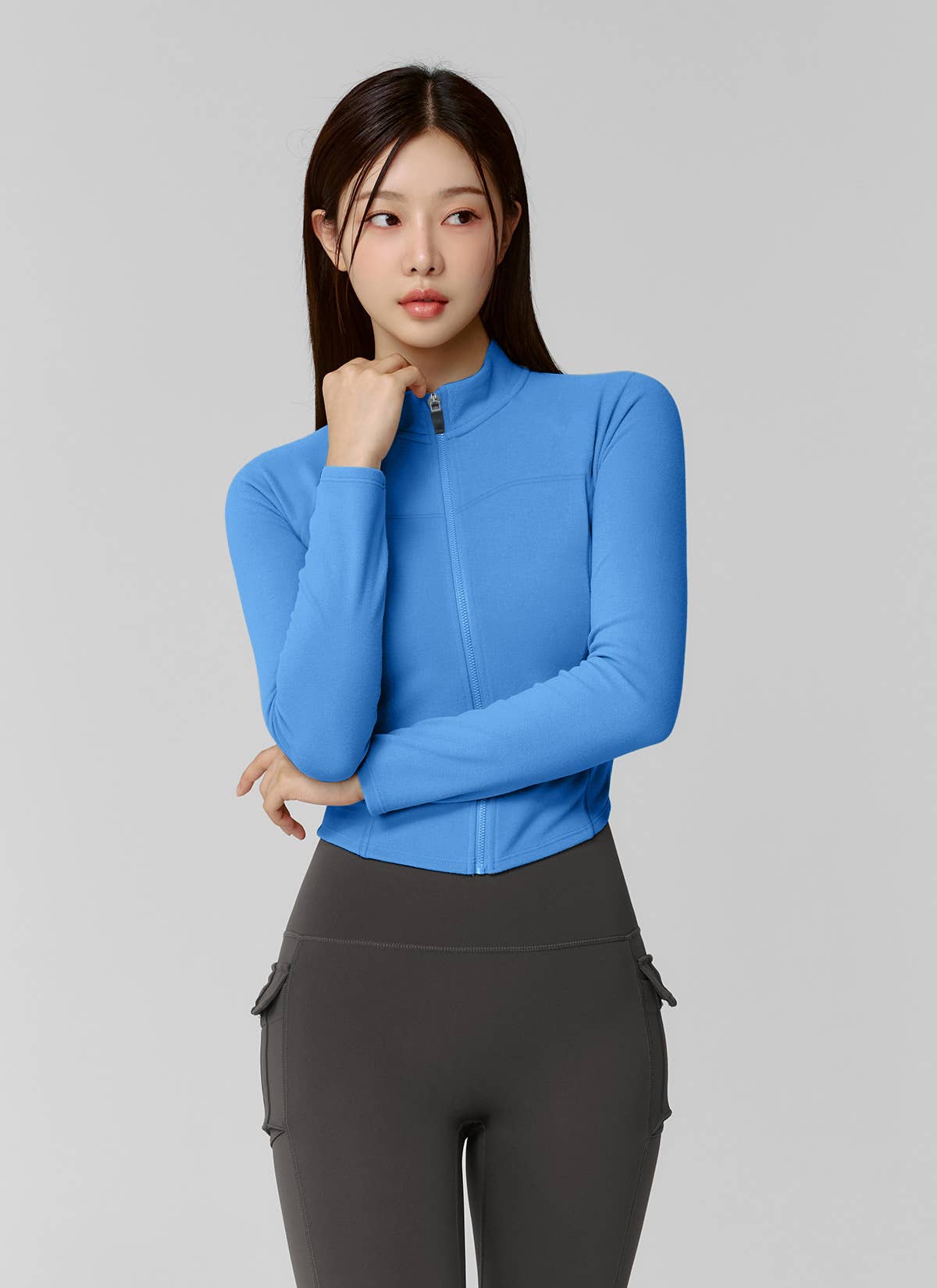 Stand-up collar fitness cycling sports jacket