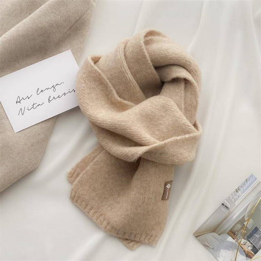 Soft Knit Neck Scarf - Faux Cashmere Winter Wrap_CWASC1260