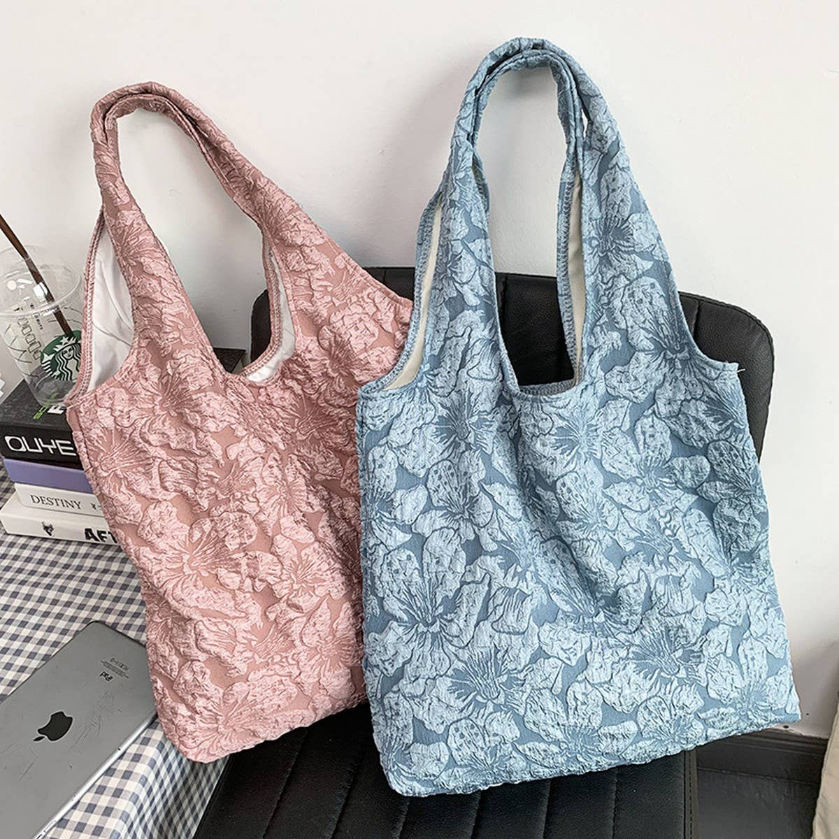 NEW SUMMER EMBROIDERED JACQUARD ROSE HANDBAG_CWAB2132