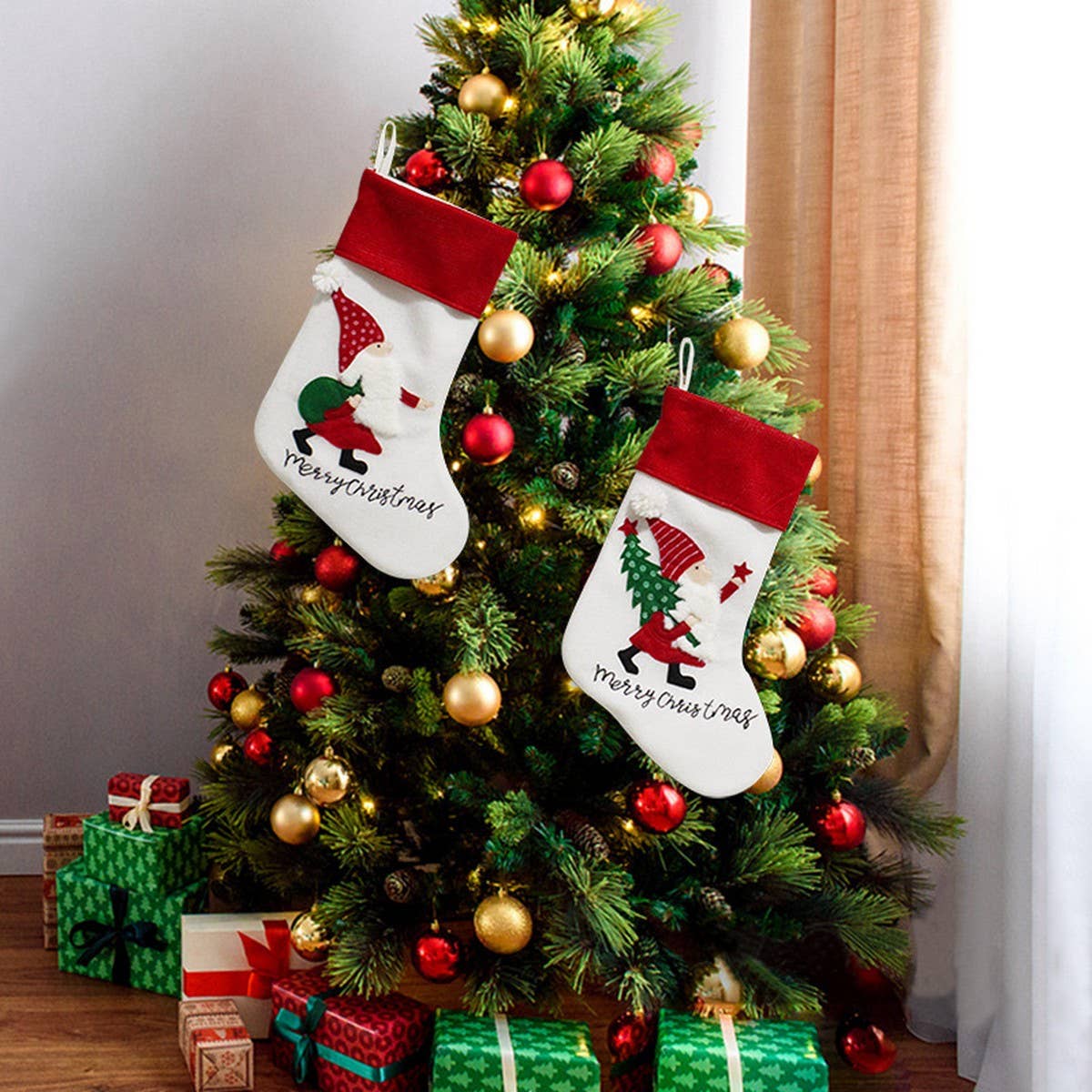 CHRISTMAS SOCKS CHILDREN GIFT BAG CANDY BAG