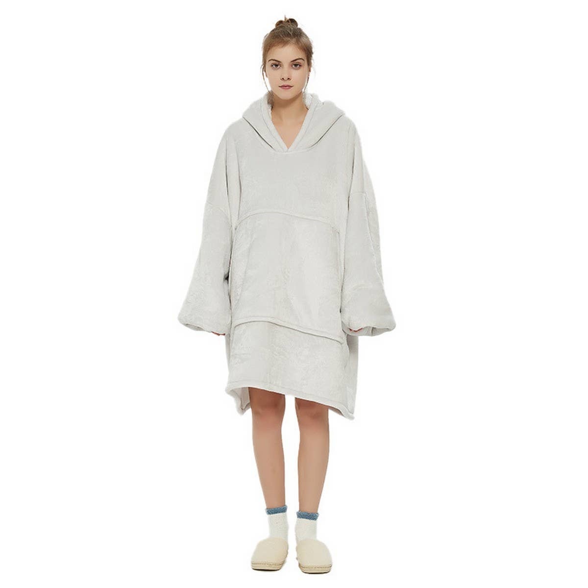 Cozy Wearable Hoodie Blanket Warm Lazy Sweatshirt