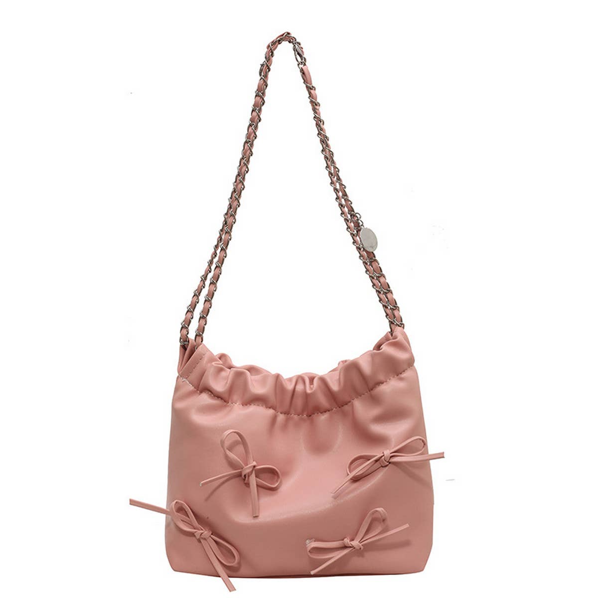 WOMEN BOW BUCKET BAG SHOULDER BAG_CWAB1562