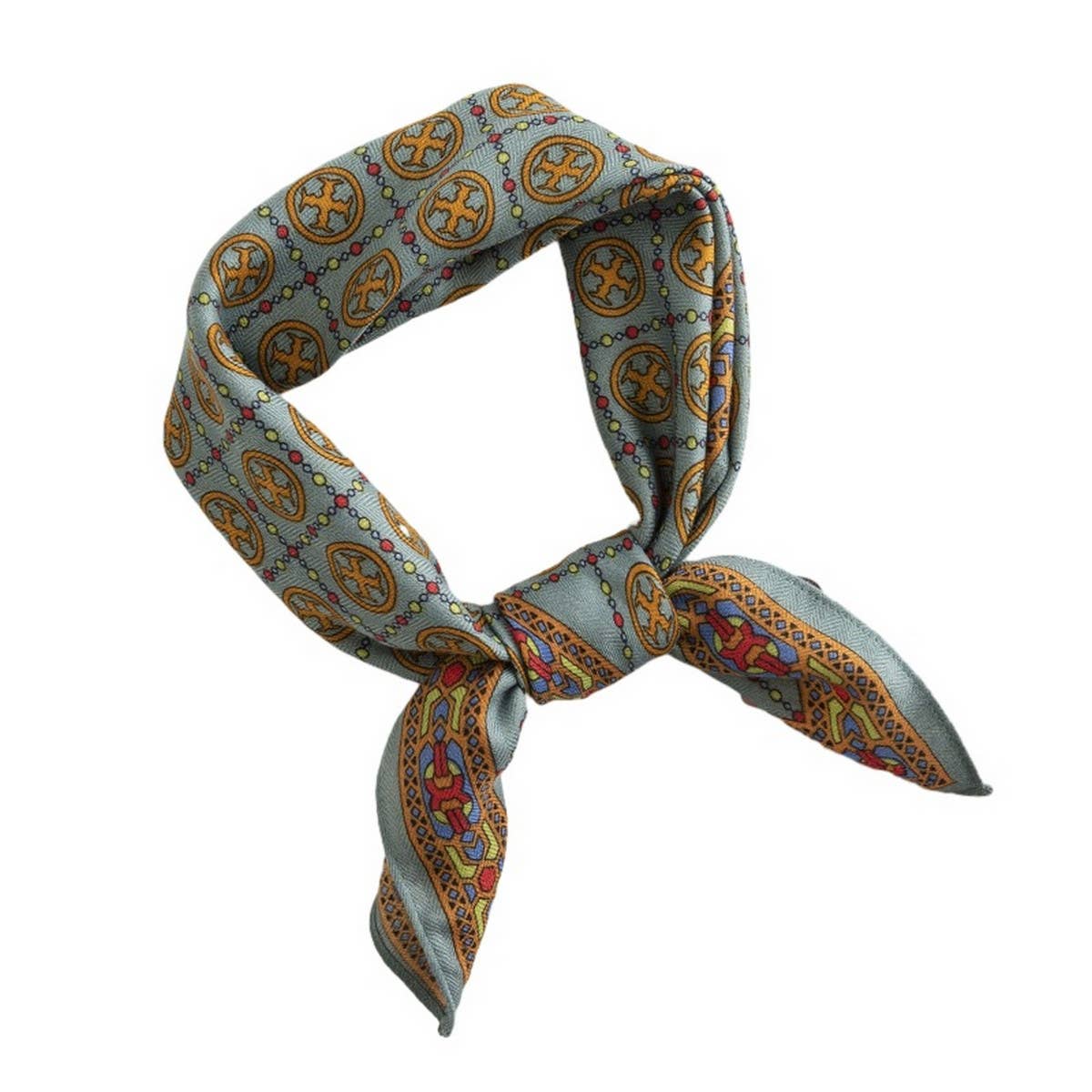 RETRO FASHION PRINTED SQUARE SCARF_CWASC0509