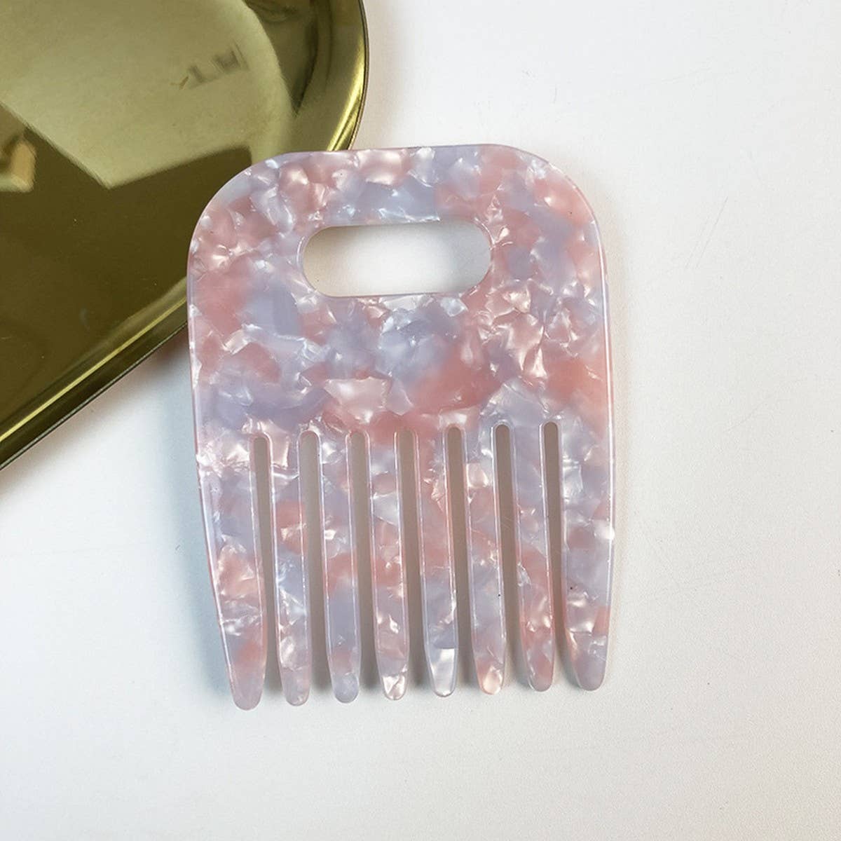 Elegant Acetate Hollow Hair Clip & Comb Set