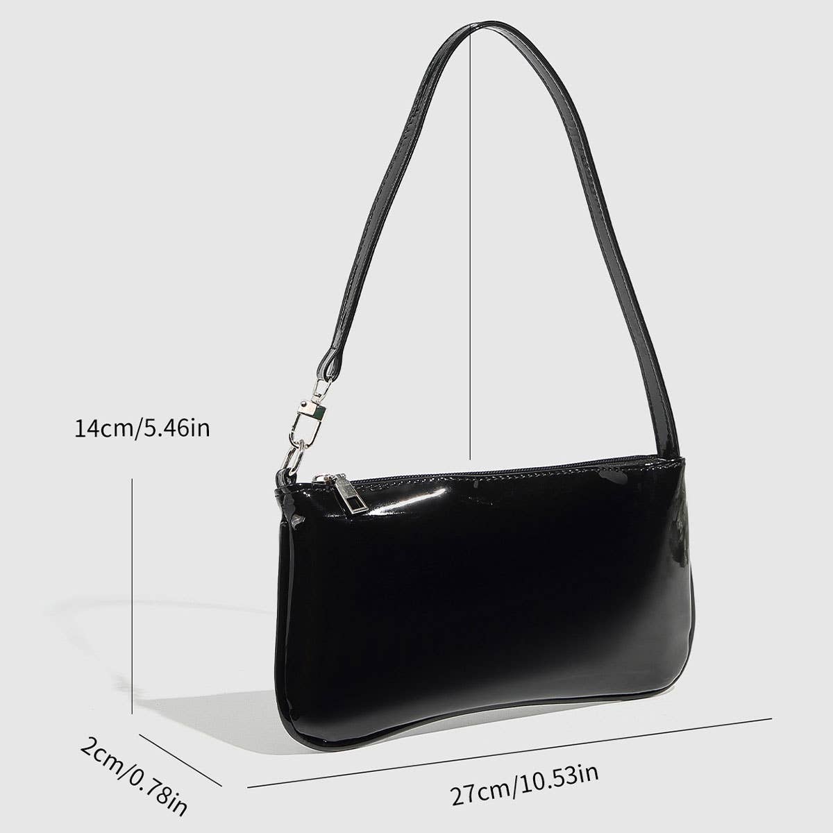 Simple Stylish Baguette Tote Bag for Women_CWAB5693