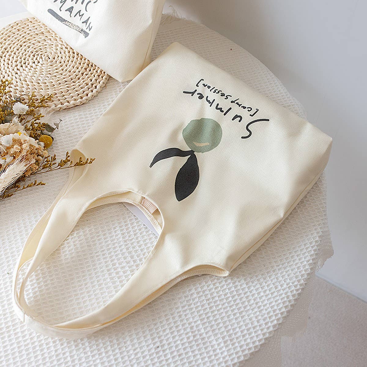 Minimalist Canvas Tote Bag for Women, Large Size_CWAB5624