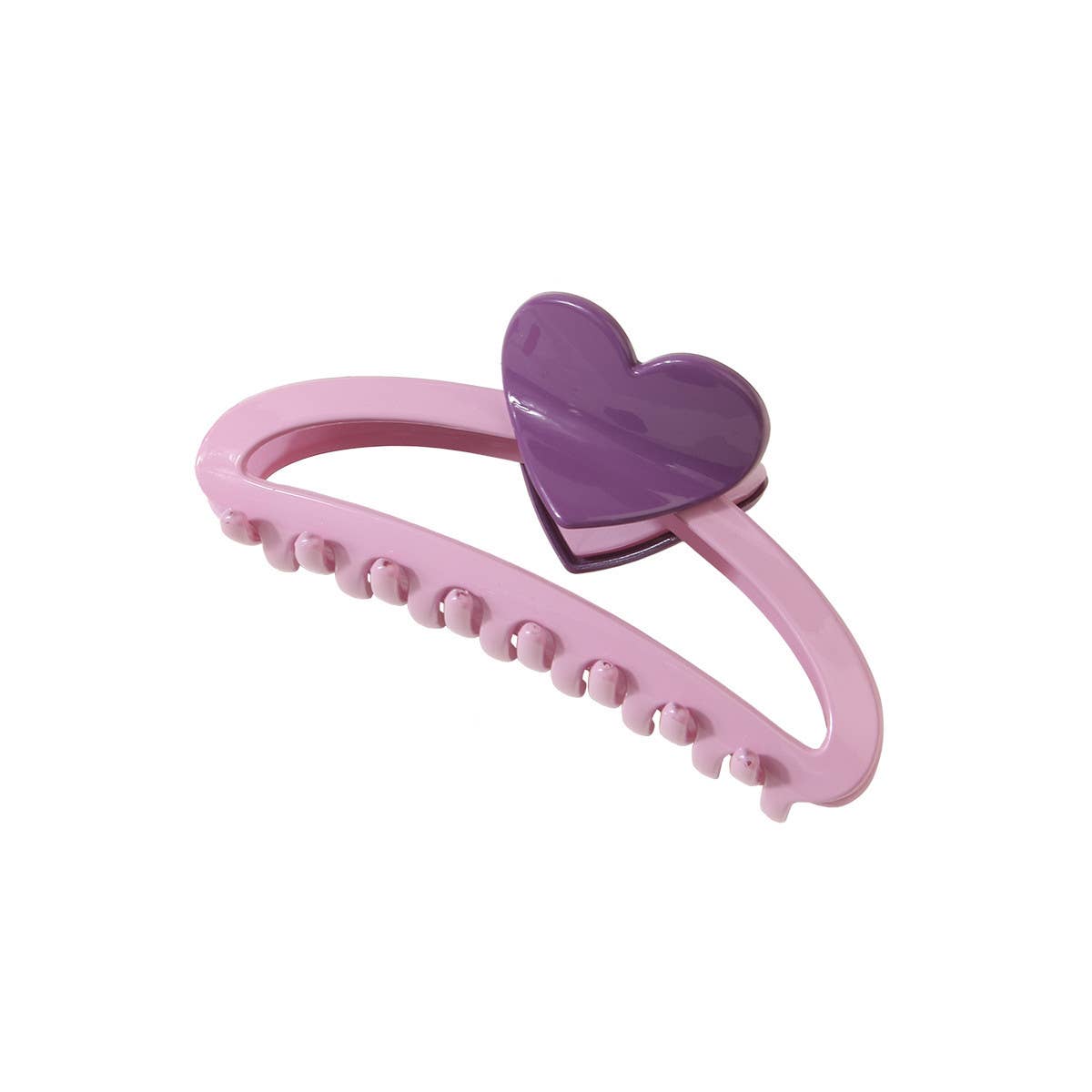 Dopamine Sweet Heart Color block Hair Claw Clips_CWAHA0469
