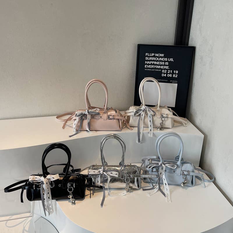 Niche bow-shaped single-shoulder crossbody bag