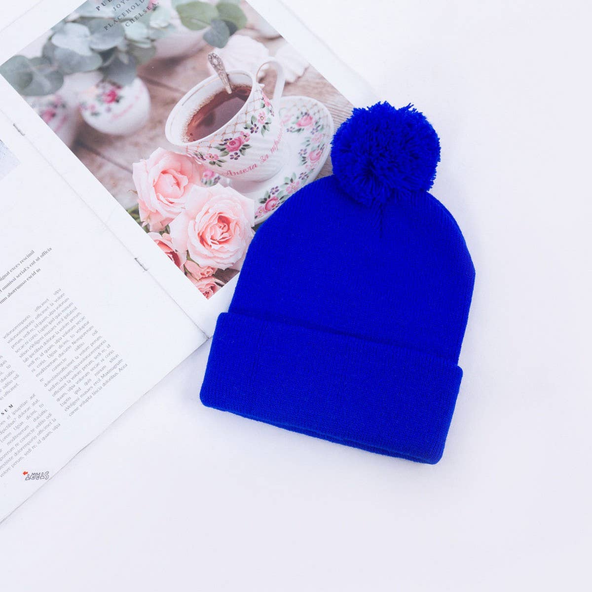 CWAH04347_KIDS SOLID COLOR KNIT BEANIE HAT