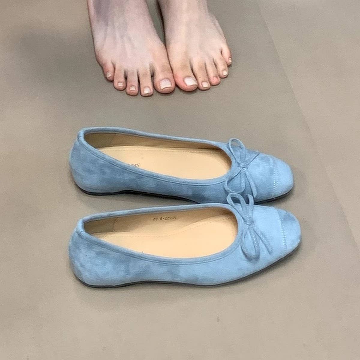 Summer Ballet Flats with Bow for Women_CWSHF0068