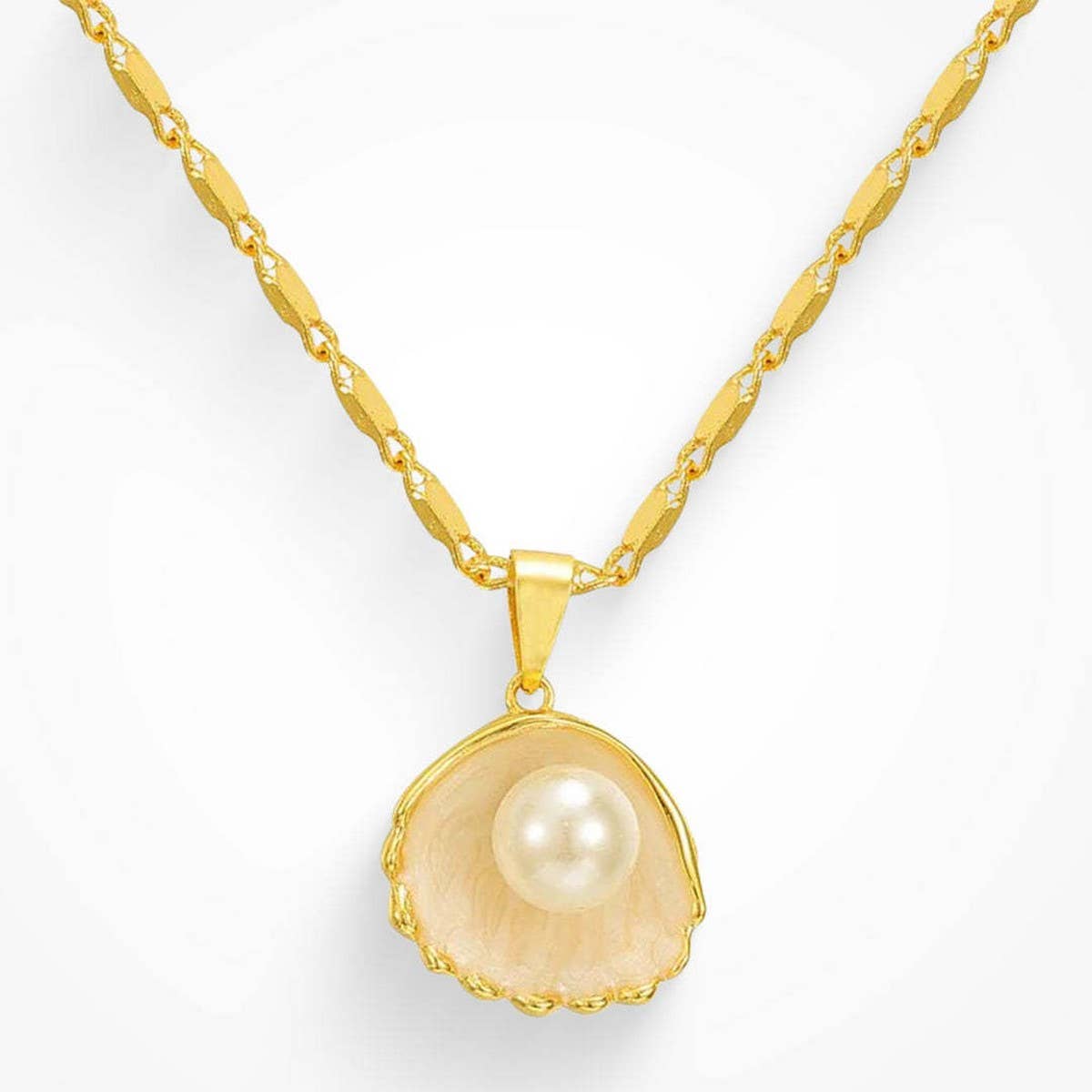 NEW FASHION RETRO SHELL PEARL STYLE NECKLACE