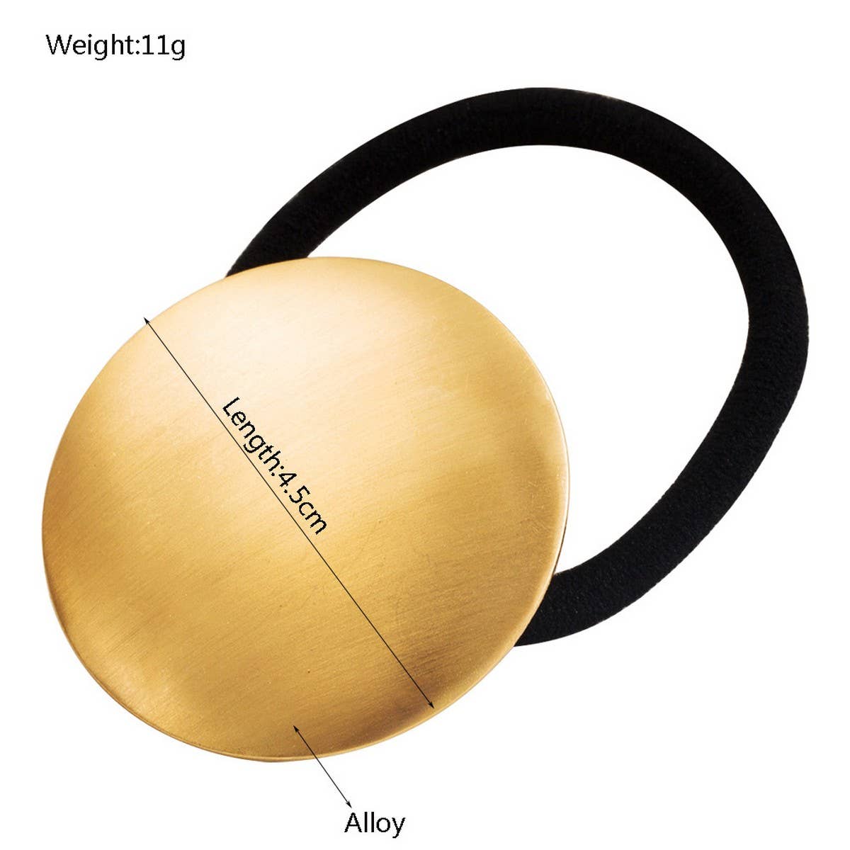 Geometric Metal Hair Tie for Stylish Low Ponytail