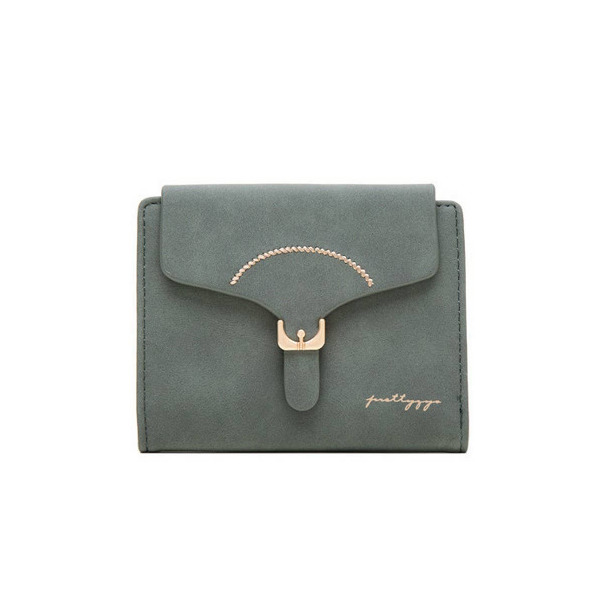 LADIES SHORT SIMPLE FOLDING COIN PURSE_CWAB2332