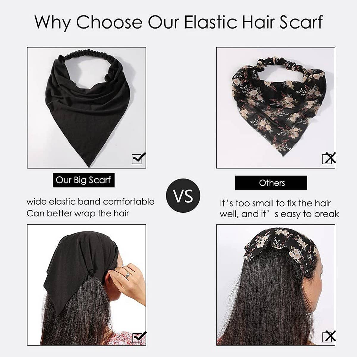 COTTON ELASTIC LARGE HEADBAND HAIR ACCESSORIES