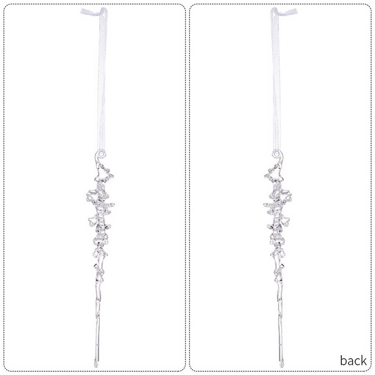 CWAHA07477_ACRYLIC ICICLE CHRISTMAS TREE HANGING ORNAMENTS