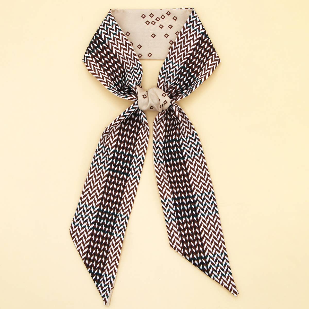 Chic Floral Letter Twilly Scarf Gift Wrap_CWASC0098