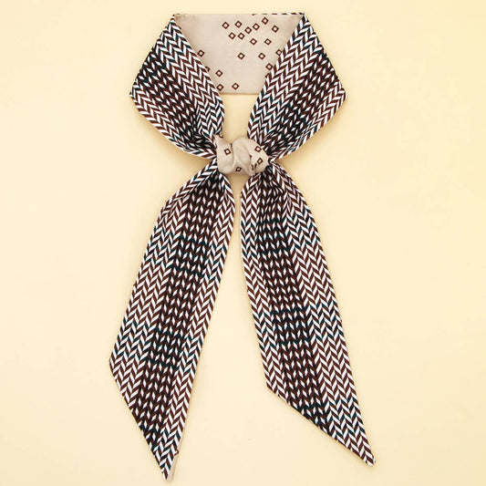 Chic Floral Letter Twilly Scarf Gift Wrap_CWASC0098