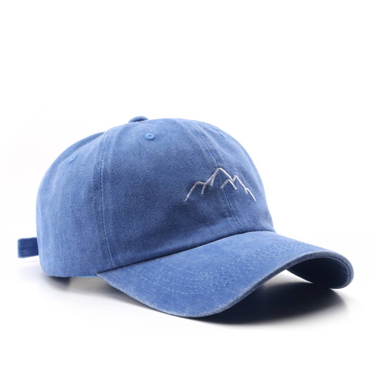 Vintage Washed Distressed Mountain Embroidery Cap_CWAH1275