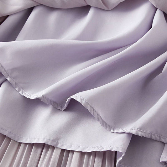 Fresh Chiffon A-Line Skirt with Youthful Vibes