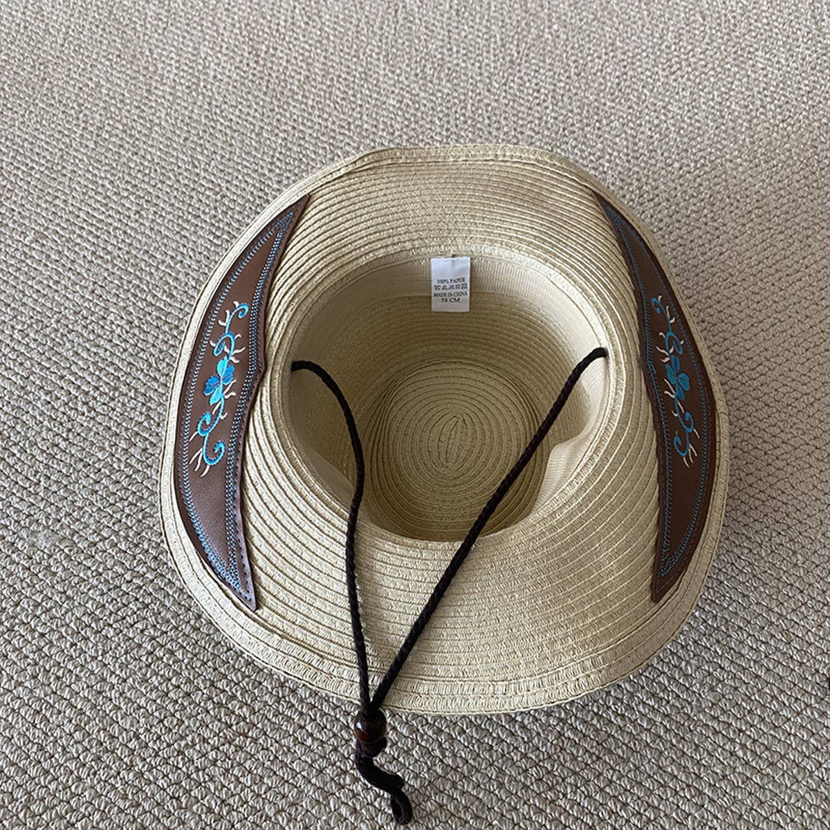 Summer retro fashion jazz straw hat_CWAH3449