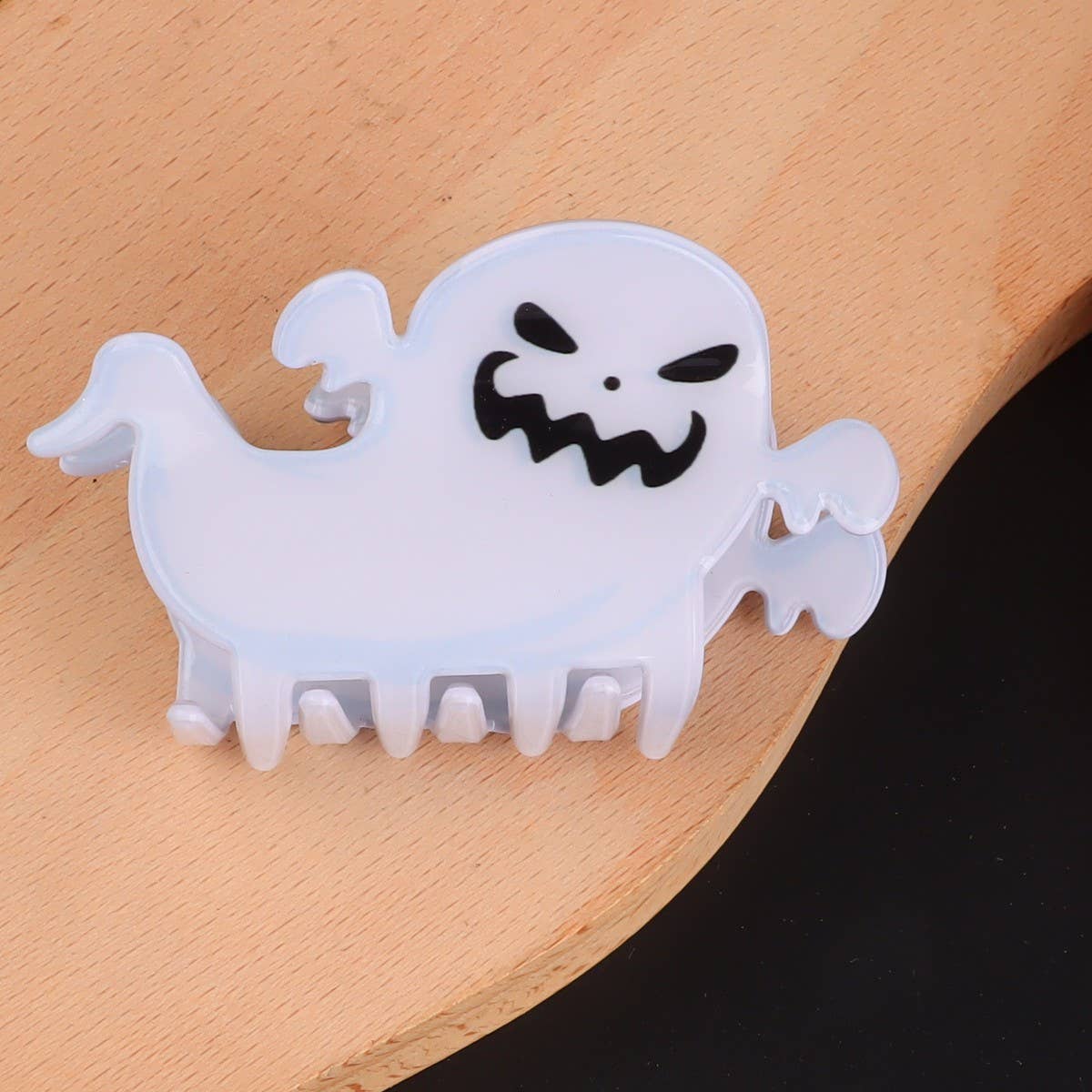 PUMPKINS, GHOSTS, HAUNTED HOUSE HALLOWEEN HAIR CLAW CLIPS
