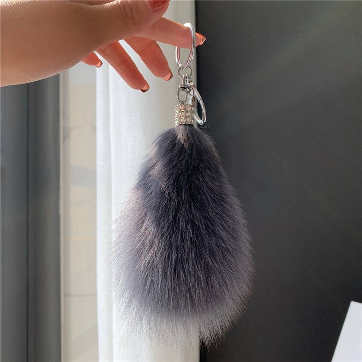 CUTE FOX HAIR TAIL BABA CAR SPOON PACKAGE PACKAGE