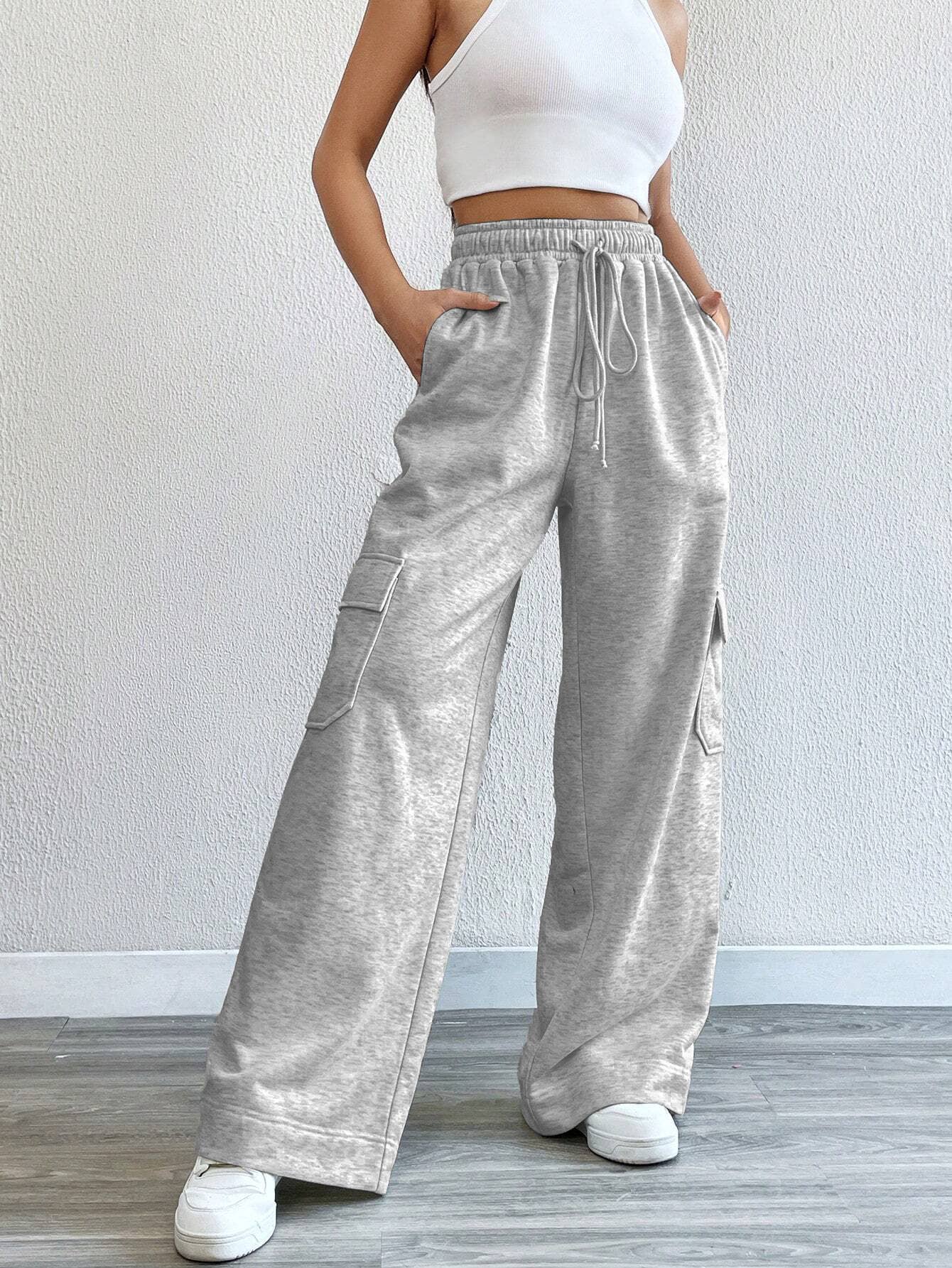 AMERICAN CARGO WIDE LEG SLACKS HIGH WAIST