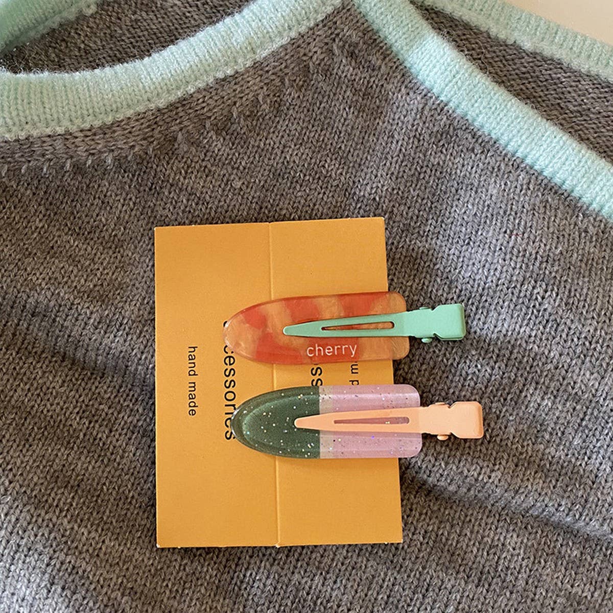 2-PACK SUMMER FRUIT CUTE SWEET HAIR CLIPS_CWAHA2264