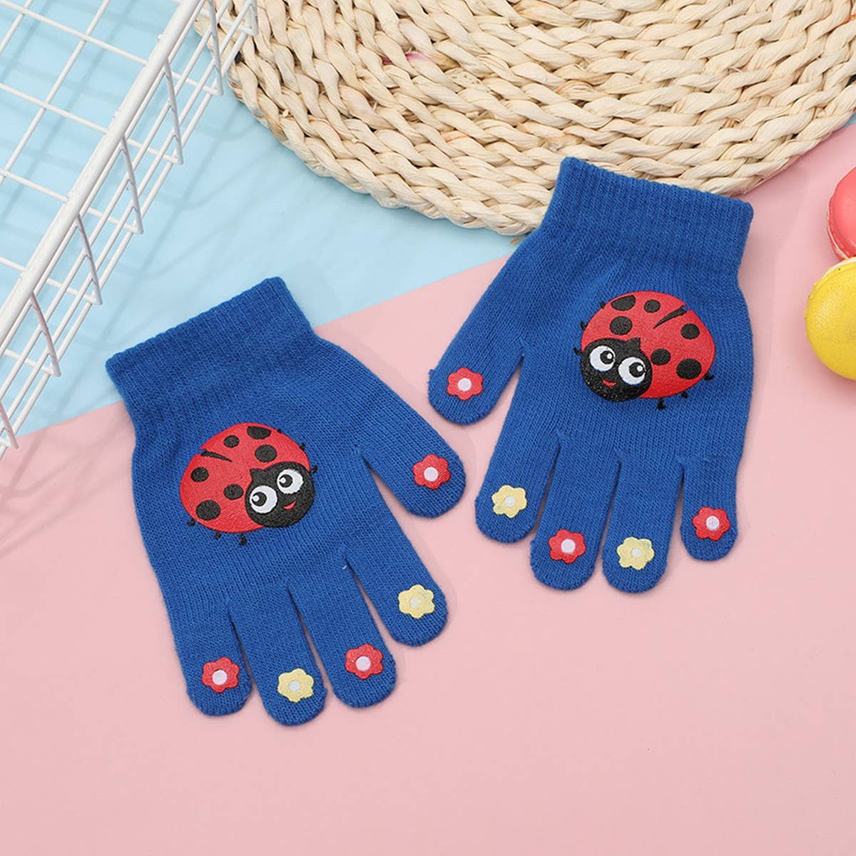 CWAG00568_KIDS WINTER KNIT CARTOON WARM GLOVES