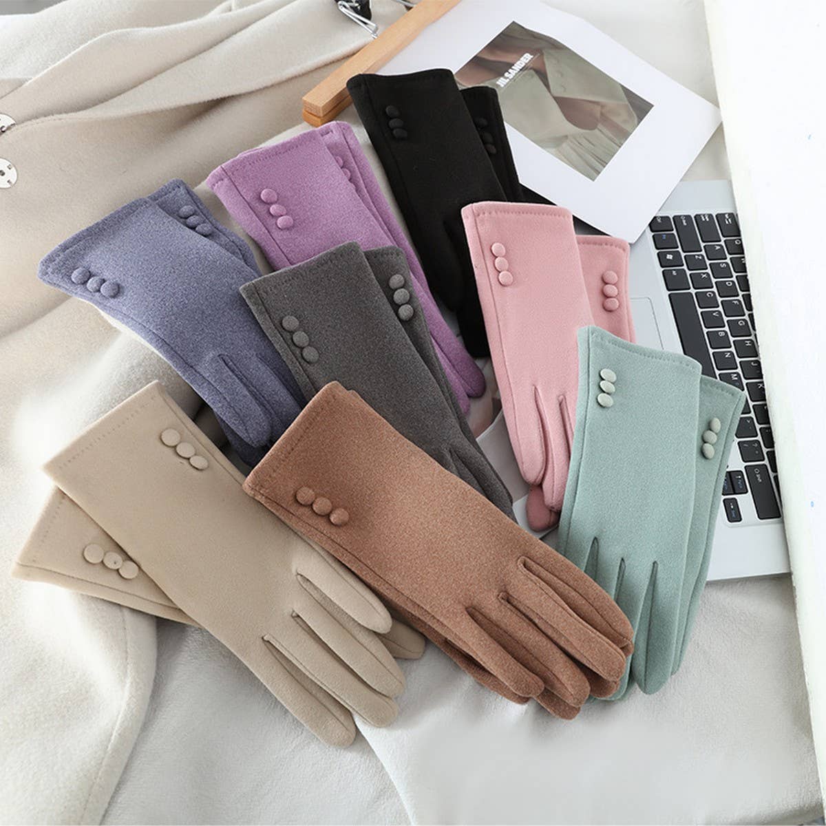 NEW AUTUMN AND WINTER FASHION LADIES WARM GLOVES