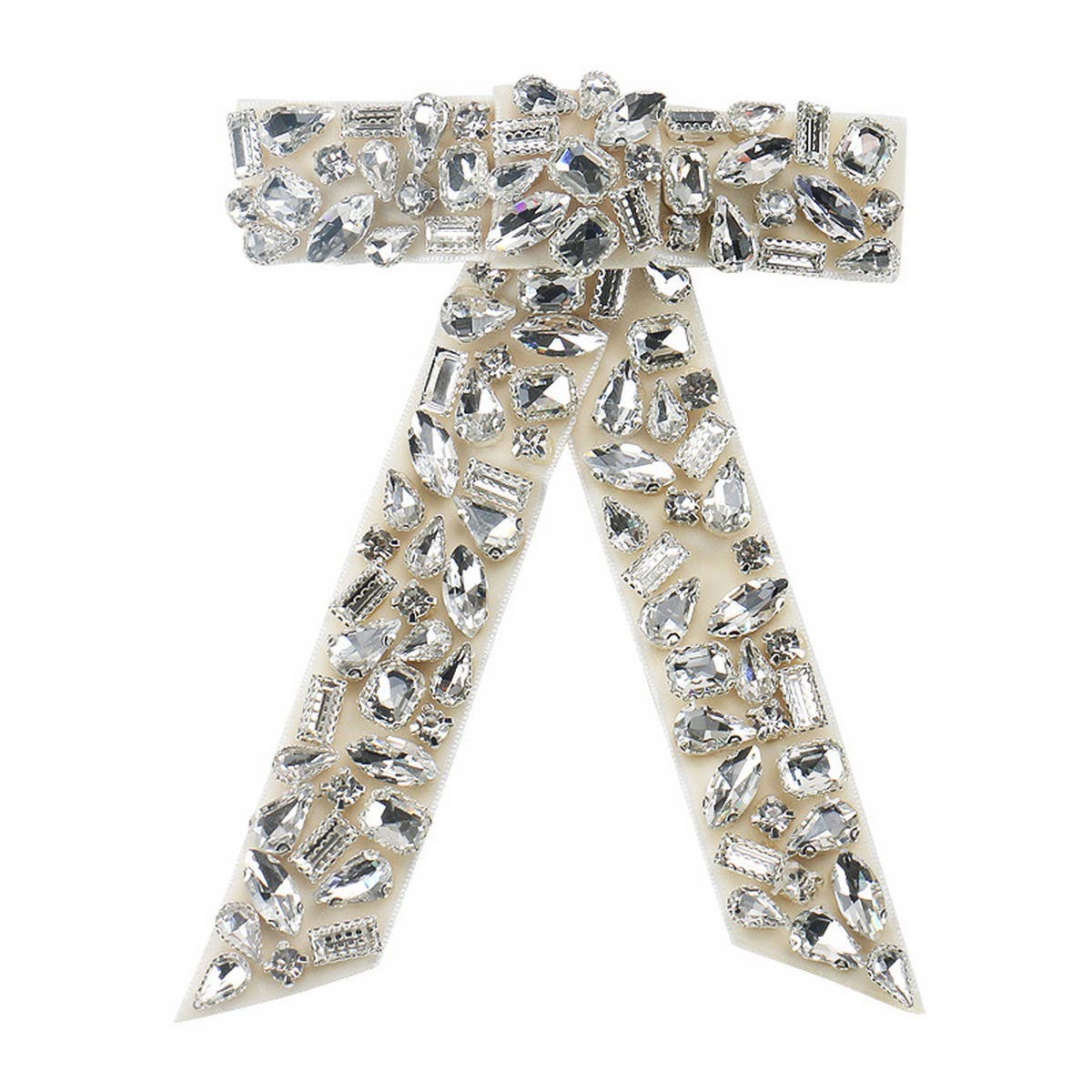 DIAMOND BOW HAIR ACCESSORY TOP CLIP PONYTAIL CLIP