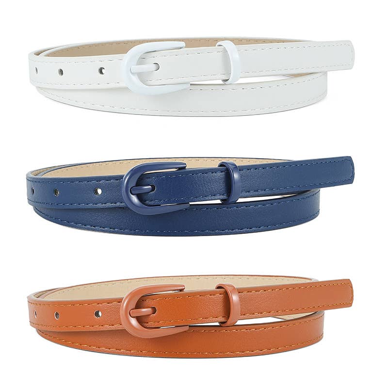 Versatile commuting pin buckle simple belt
