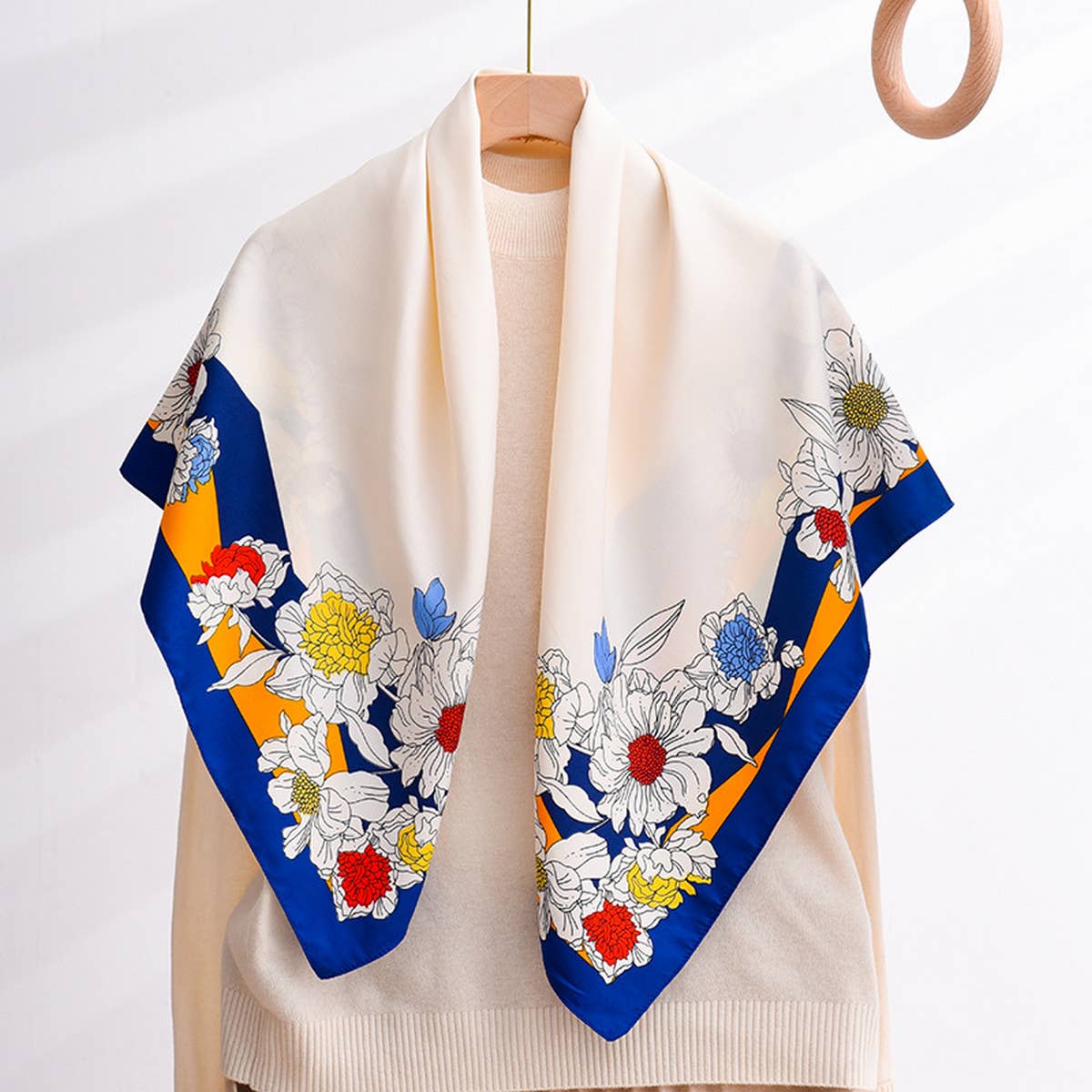 CWASC2409_ELEGANT CASUAL SILK SCARF WITH FLOWER EDGING