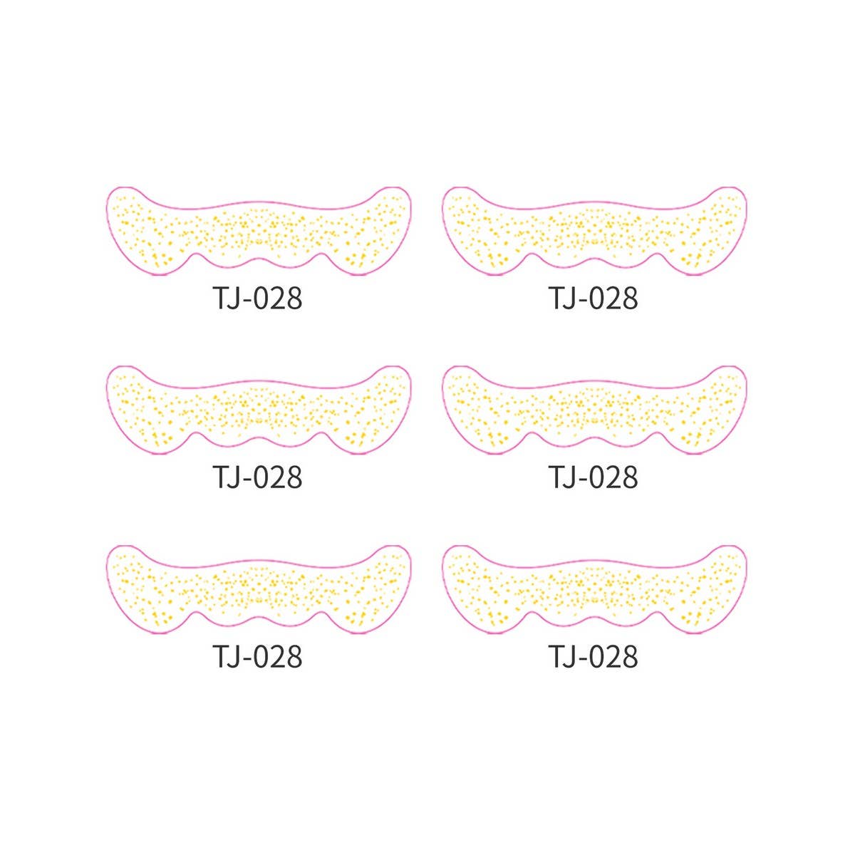 Metallic Freckle Face Tattoo Stickers Gold Silver