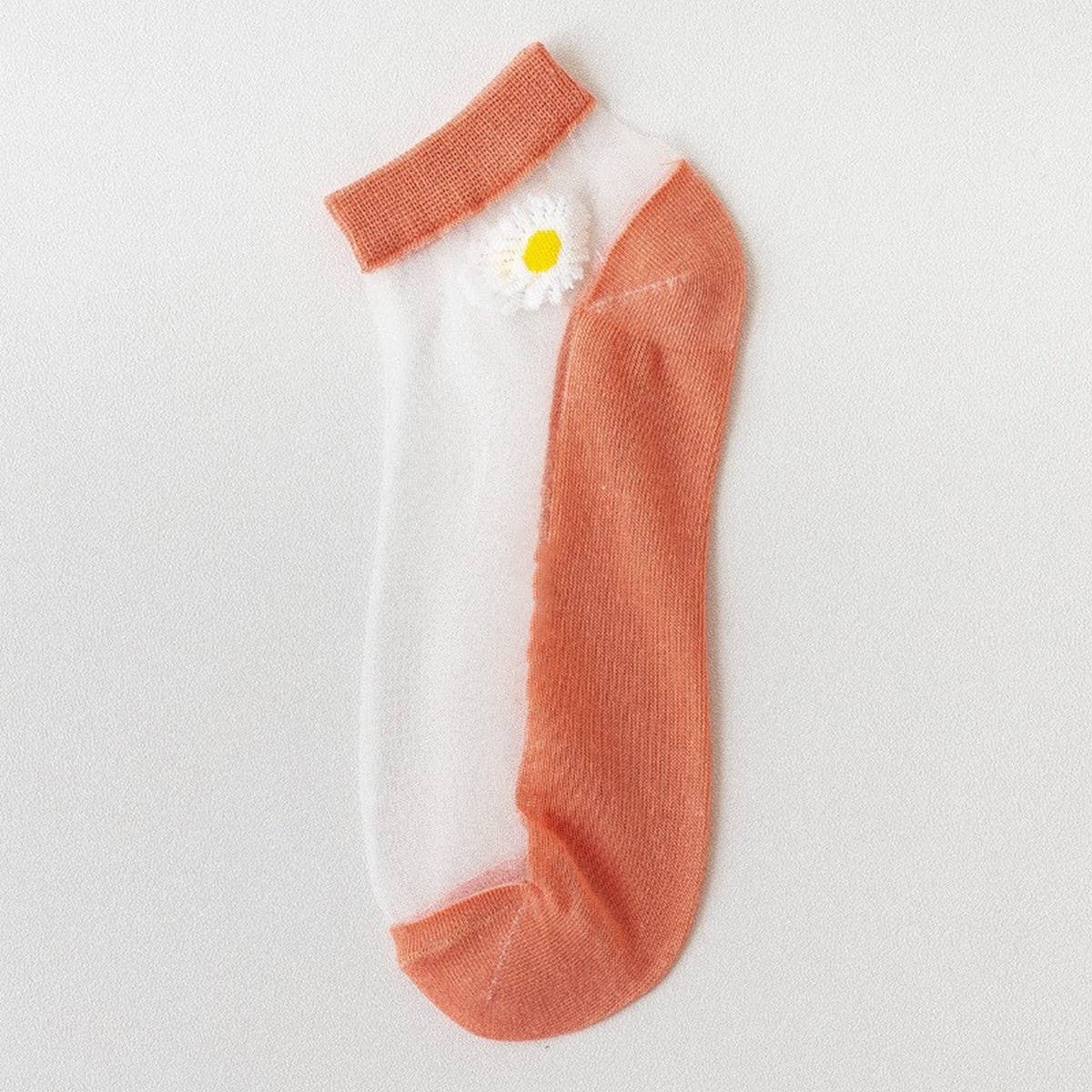 SUMMER WOMEN'S BREATHABLE PRINT SHEER SOCKS