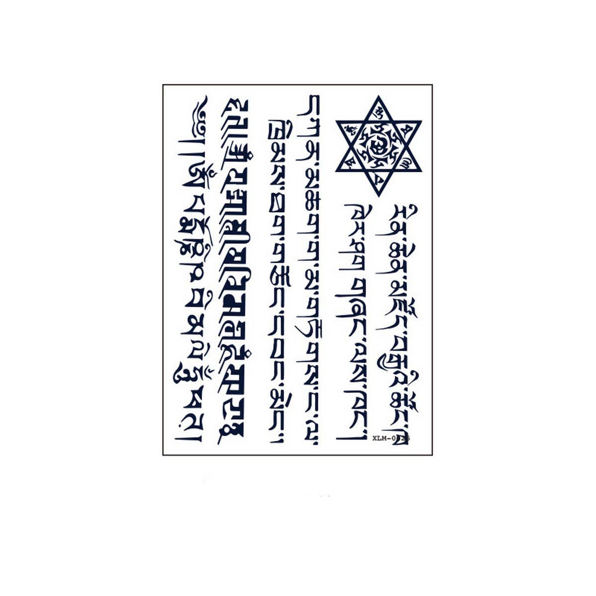 Gardenia Blue Juice Tattoo Stickers Waterproof