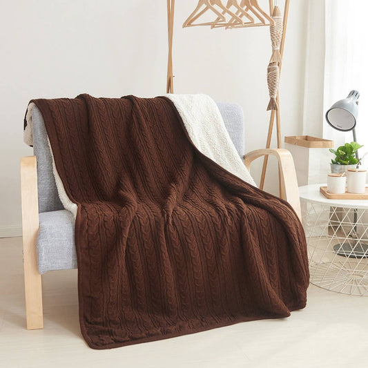 SOLID COLOR PLUSH KNITTED WOOL THROW BLANKET_CWMM2366