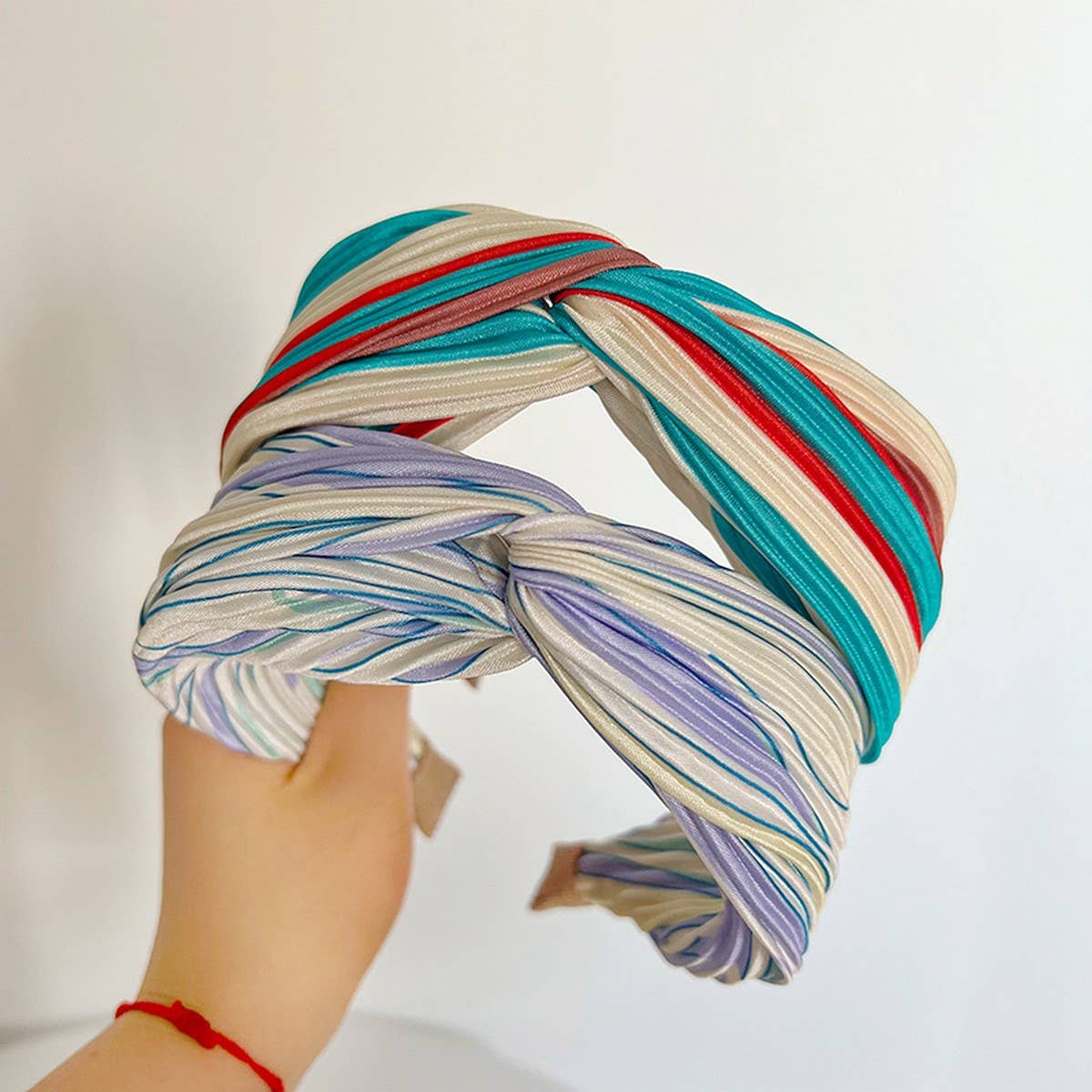 TEMPERAMENT CONTRASTING COLOR CROSS HEADBANDS_CWAHA1154