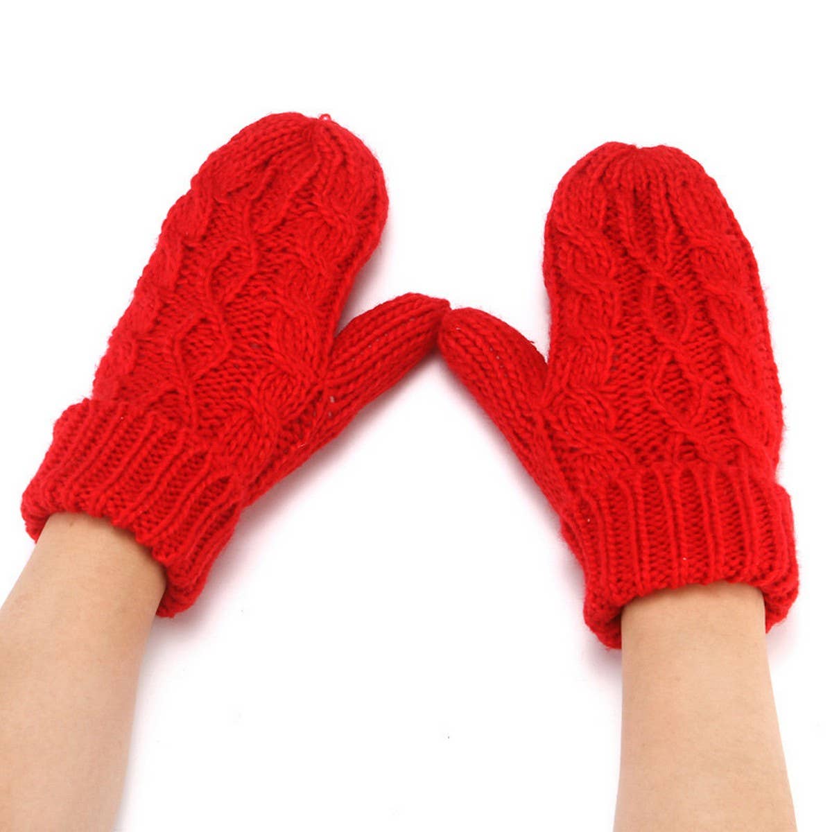 WINTER SOLID COLOR KNITTED FINGERLESS GLOVES_CWAG0252