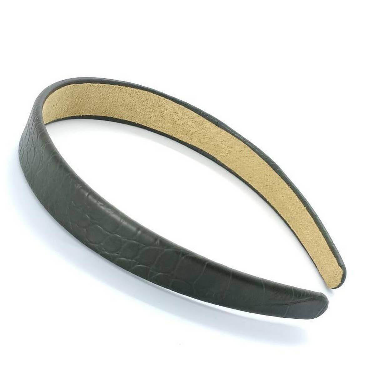 Elegant Croc Pattern Faux Leather Headband