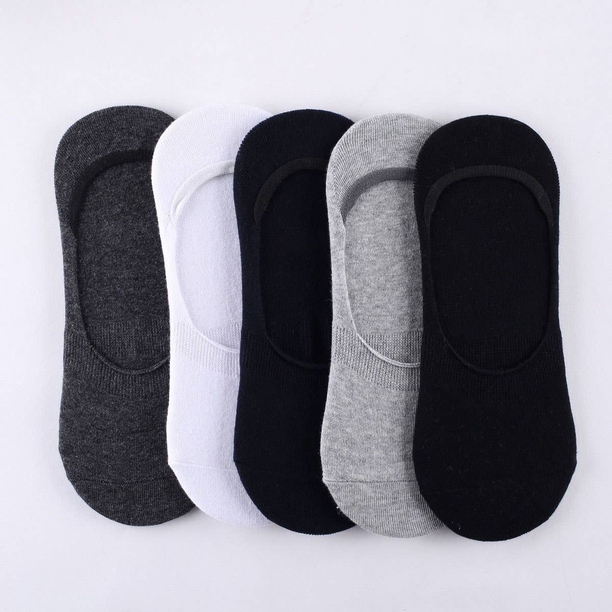MEN'S SHALLOW COTTON BREATHABLE INVISIBLE SOCKS