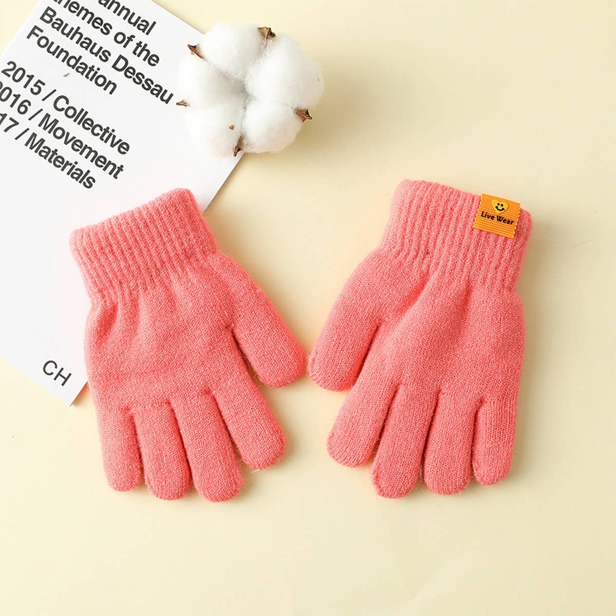 3-6 YEARS OLD CHILDREN'S WARM FIVE-FINGER GLOVES_CWMM1497