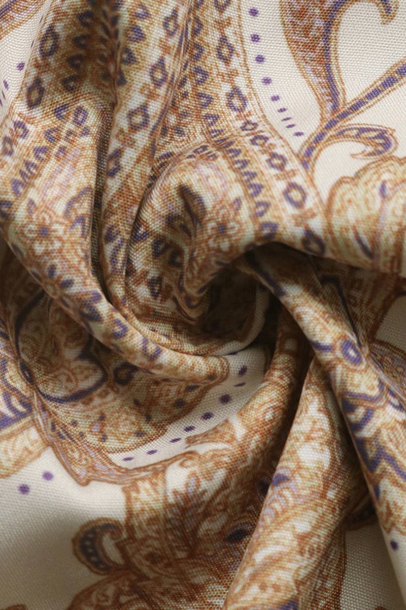 CWDMD01043_BOHO V-NECK TIE WAIST PAISLEY LONG SLEEVE DRESS