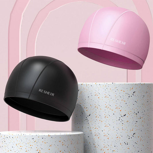 Unisex Silicone Swim Cap for Long Hair & Ears