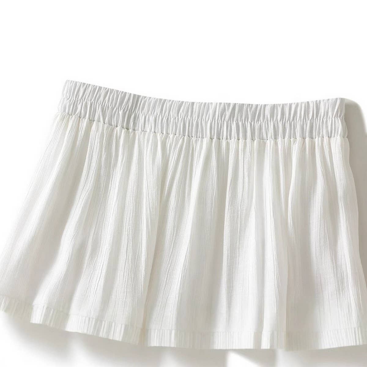 High-Waist A-Line Lace Trimmed Midi Skirt