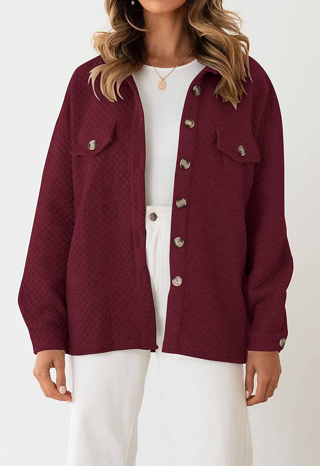 Solid-color diamond-shaped light casual jacket