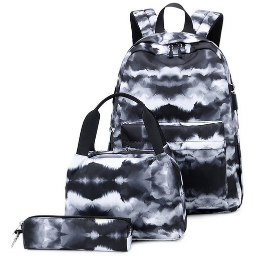 Stylish Ink Print Backpacks for School Girls_CWAB5503